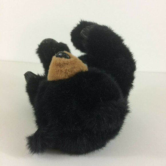 Wildlife Artists Black Bear Plush 11" Vinyl Paws Stuffed Animal Realistic Toy - Picture 11 of 12